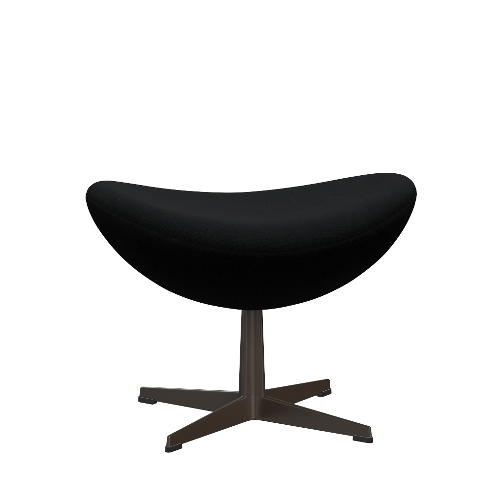 3127 Fotpall till Ägget, stativ i brun brons av Arne Jacobsen - Christianshavn - 1175 Black Uni - Jacobsen Plus