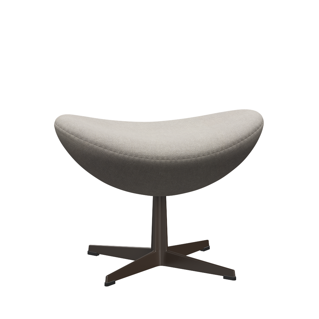 3127 Fotpall till Ägget, stativ i brun brons av Arne Jacobsen - Hallingdal - 103 Light Grey - Jacobsen Plus