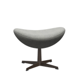 3127 Fotpall till Ägget, stativ i brun brons av Arne Jacobsen - Hallingdal - 110 White/Grey - Jacobsen Plus