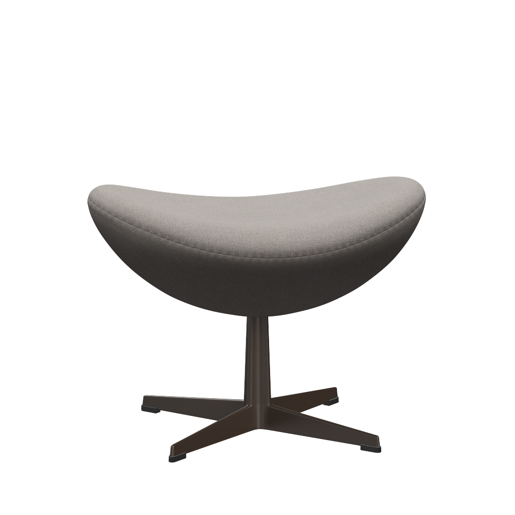3127 Fotpall till Ägget, stativ i brun brons av Arne Jacobsen - Hallingdal - 113 Light Grey - Jacobsen Plus