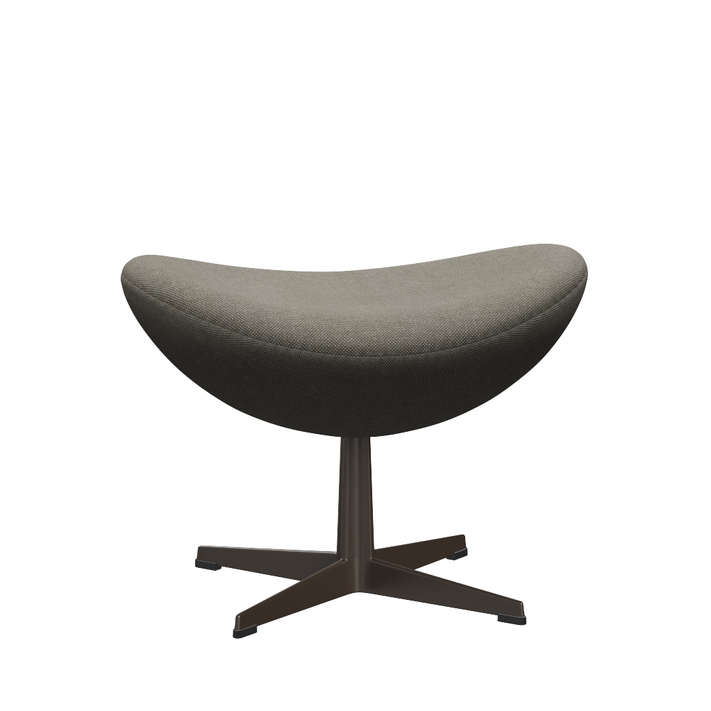 3127 Fotpall till Ägget, stativ i brun brons av Arne Jacobsen - Hallingdal - 123 Beige - Jacobsen Plus