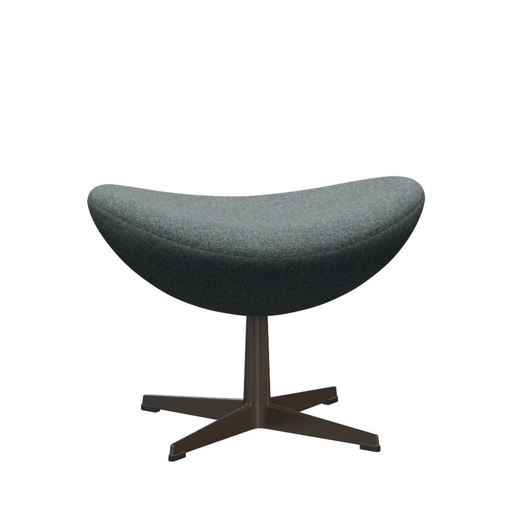 3127 Fotpall till Ägget, stativ i brun brons av Arne Jacobsen - Hallingdal - 130 Grey - Jacobsen Plus