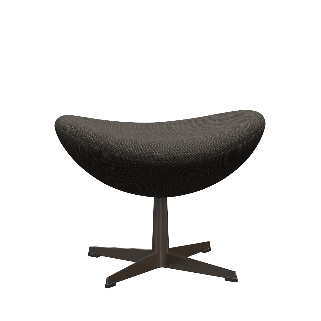 3127 Fotpall till Ägget, stativ i brun brons av Arne Jacobsen - Hallingdal - 153 Light Charcoal - Jacobsen Plus