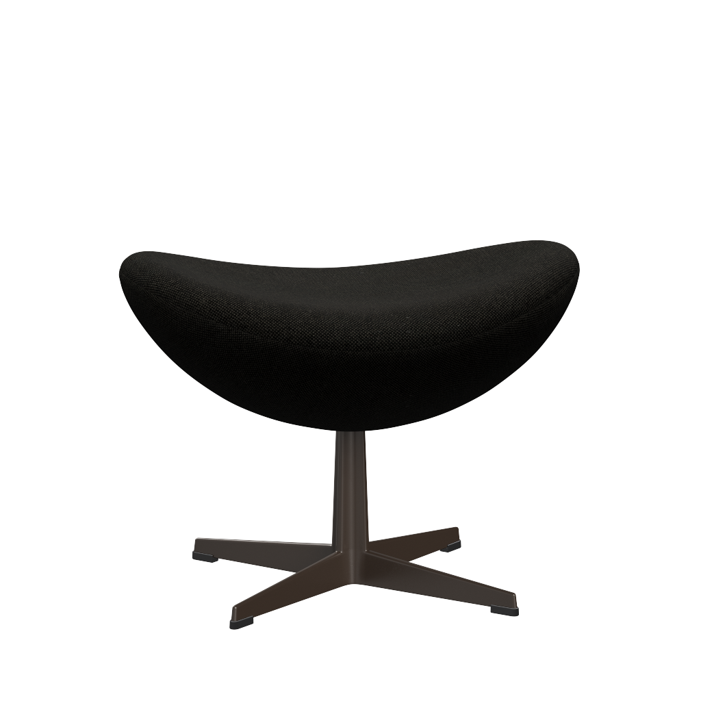 3127 Fotpall till Ägget, stativ i brun brons av Arne Jacobsen - Hallingdal - 173 Black/Grey - Jacobsen Plus
