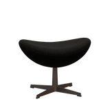 3127 Fotpall till Ägget, stativ i brun brons av Arne Jacobsen - Hallingdal - 173 Black/Grey - Jacobsen Plus