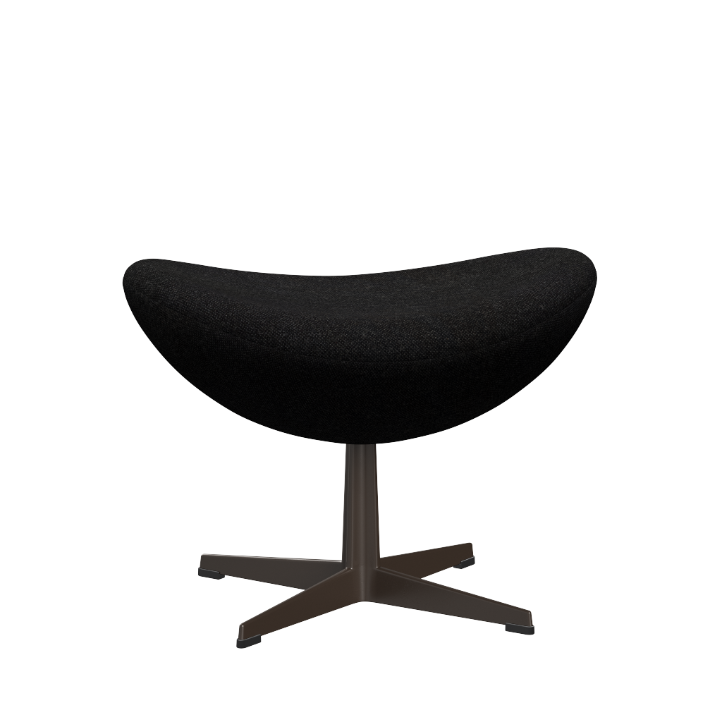 3127 Fotpall till Ägget, stativ i brun brons av Arne Jacobsen - Hallingdal - 180 Charcoal - Jacobsen Plus