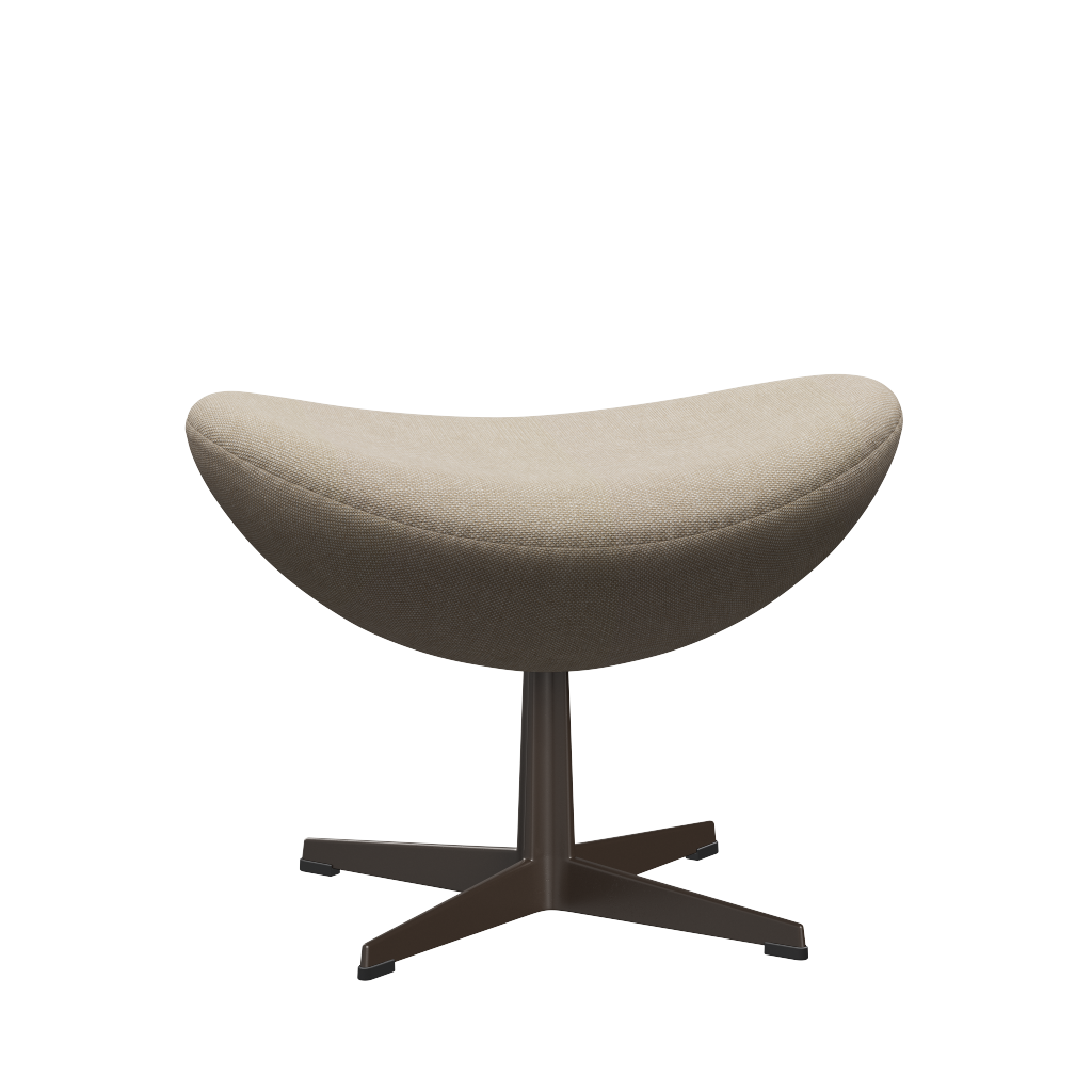3127 Fotpall till Ägget, stativ i brun brons av Arne Jacobsen - Hallingdal - 200 Sand - Jacobsen Plus