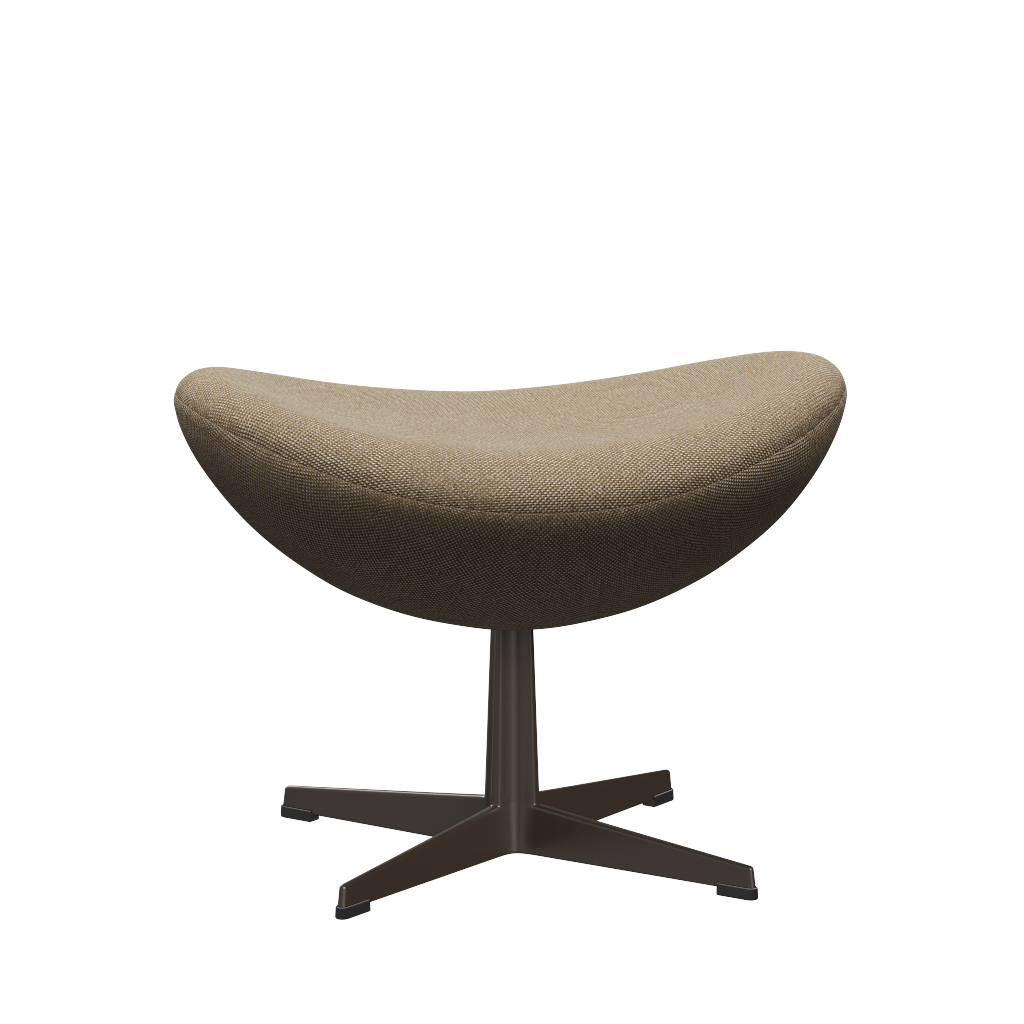3127 Fotpall till Ägget, stativ i brun brons av Arne Jacobsen - Hallingdal - 220 Dark Sand - Jacobsen Plus