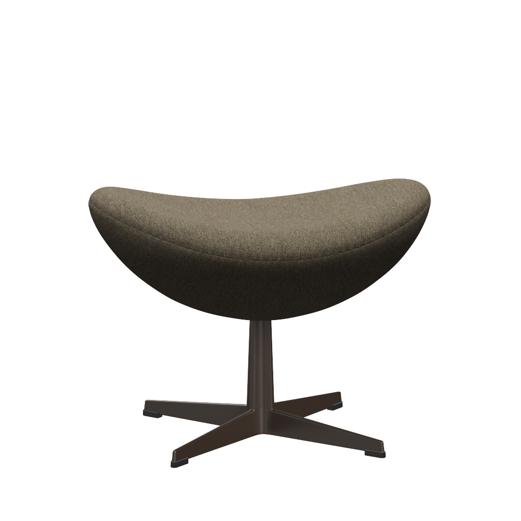 3127 Fotpall till Ägget, stativ i brun brons av Arne Jacobsen - Hallingdal - 227 Grey/Brown - Jacobsen Plus