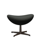 3127 Fotpall till Ägget, stativ i brun brons av Arne Jacobsen - Hallingdal - 368 Black/Grey - Jacobsen Plus