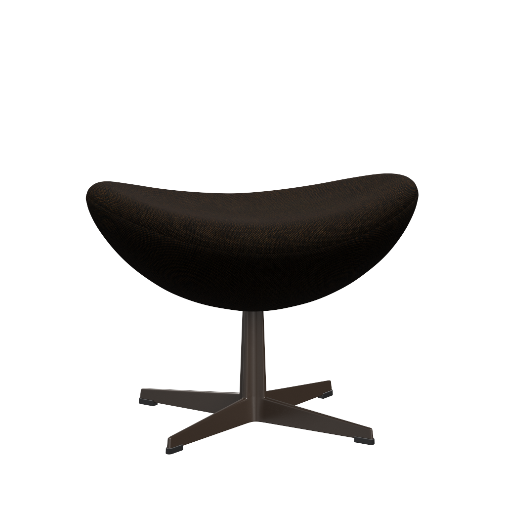 3127 Fotpall till Ägget, stativ i brun brons av Arne Jacobsen - Hallingdal - 370 Black/Brown - Jacobsen Plus