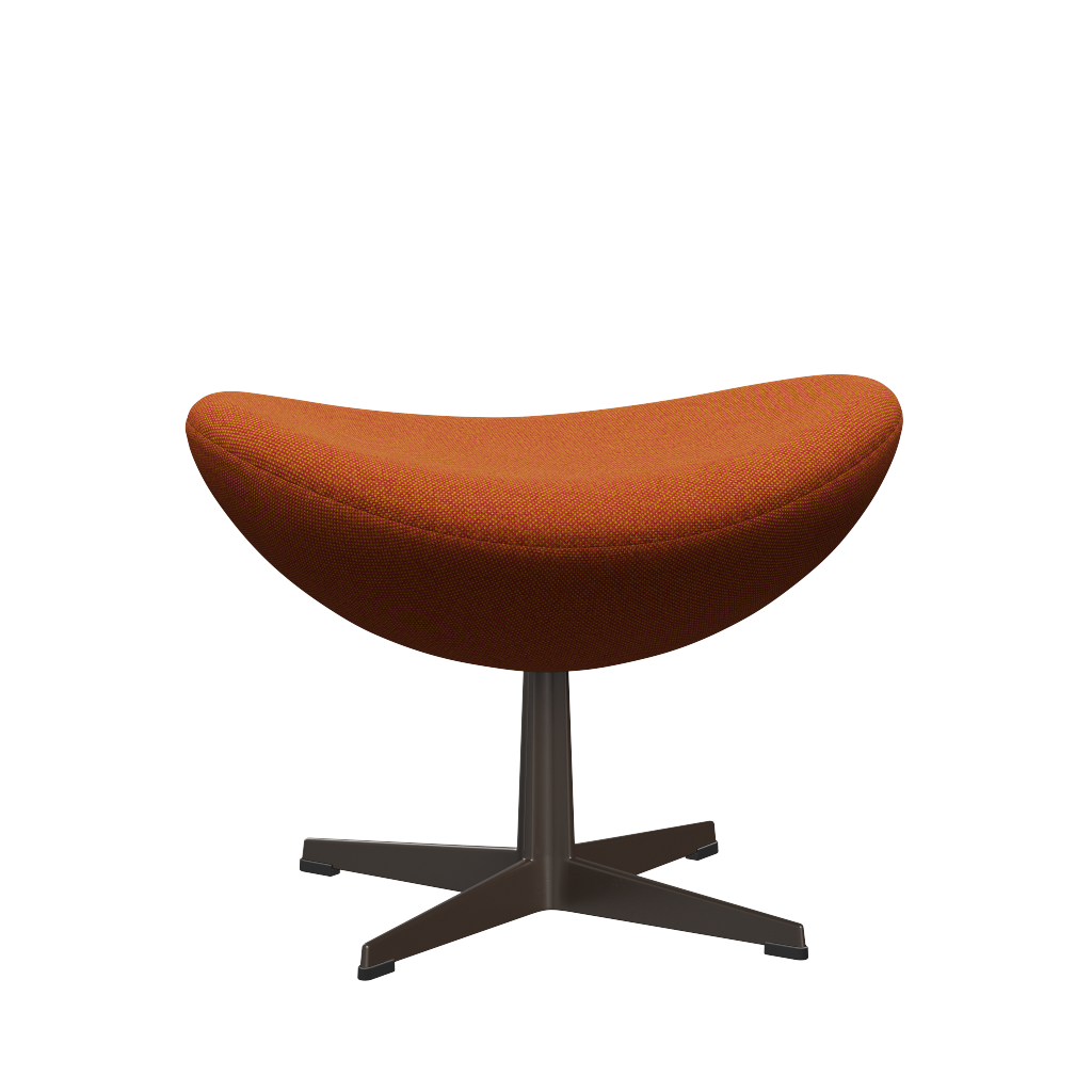 3127 Fotpall till Ägget, stativ i brun brons av Arne Jacobsen - Hallingdal - 526 Red/Curry - Jacobsen Plus