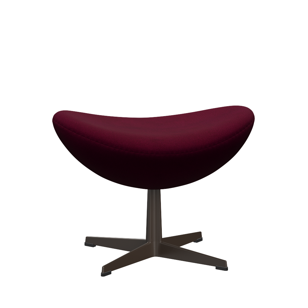 3127 Fotpall till Ägget, stativ i brun brons av Arne Jacobsen - Hallingdal - 563 Dark Rose - Jacobsen Plus