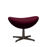 3127 Fotpall till Ägget, stativ i brun brons av Arne Jacobsen - Hallingdal - 563 Dark Rose - Jacobsen Plus