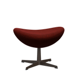 3127 Fotpall till Ägget, stativ i brun brons av Arne Jacobsen - Hallingdal - 596 Red/Black - Jacobsen Plus