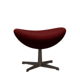 3127 Fotpall till Ägget, stativ i brun brons av Arne Jacobsen - Hallingdal - 687 Dark Red - Jacobsen Plus