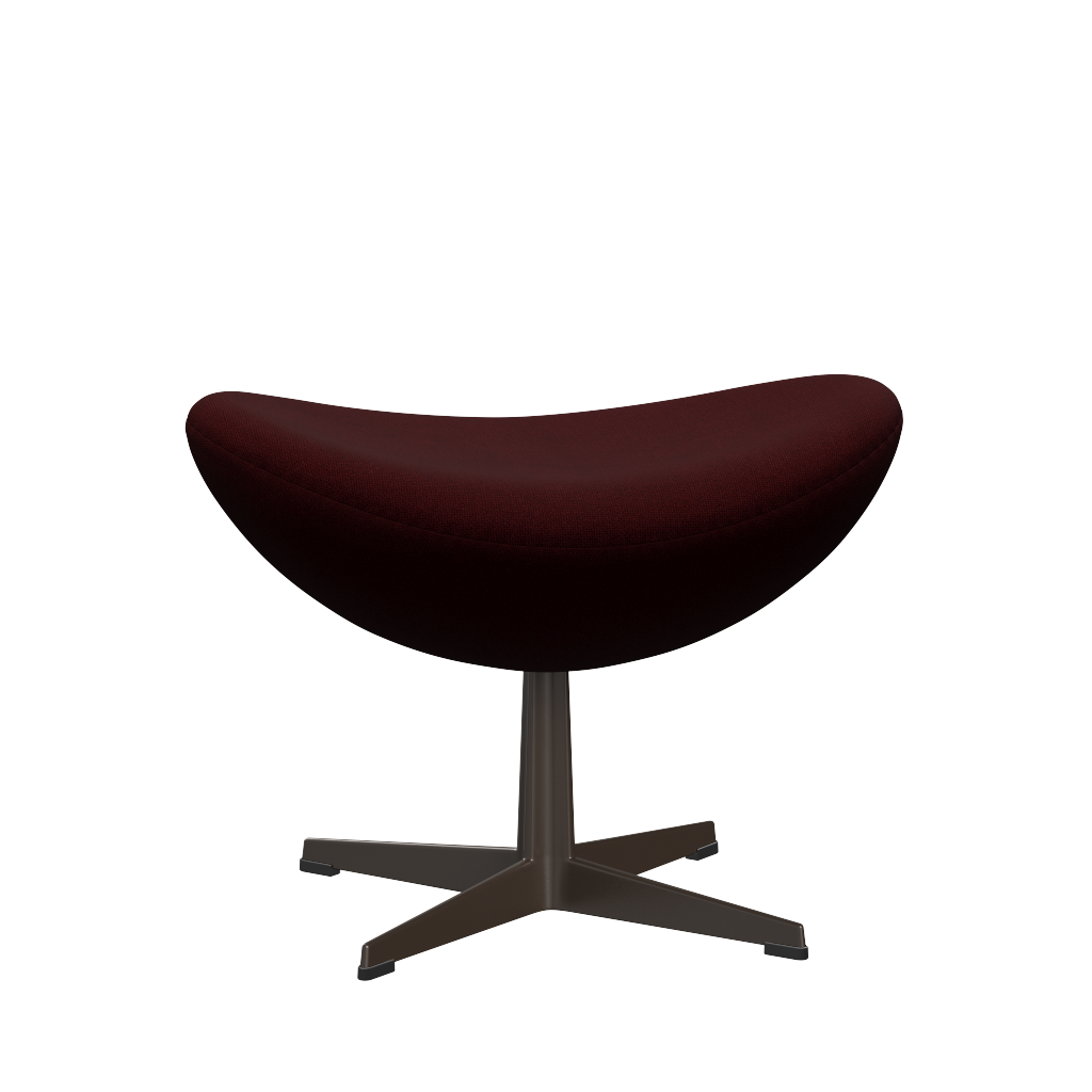 3127 Fotpall till Ägget, stativ i brun brons av Arne Jacobsen - Hallingdal - 694 Wine Red - Jacobsen Plus