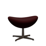 3127 Fotpall till Ägget, stativ i brun brons av Arne Jacobsen - Hallingdal - 694 Wine Red - Jacobsen Plus