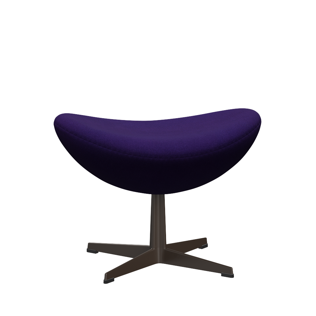 3127 Fotpall till Ägget, stativ i brun brons av Arne Jacobsen - Hallingdal - 702 Purple - Jacobsen Plus