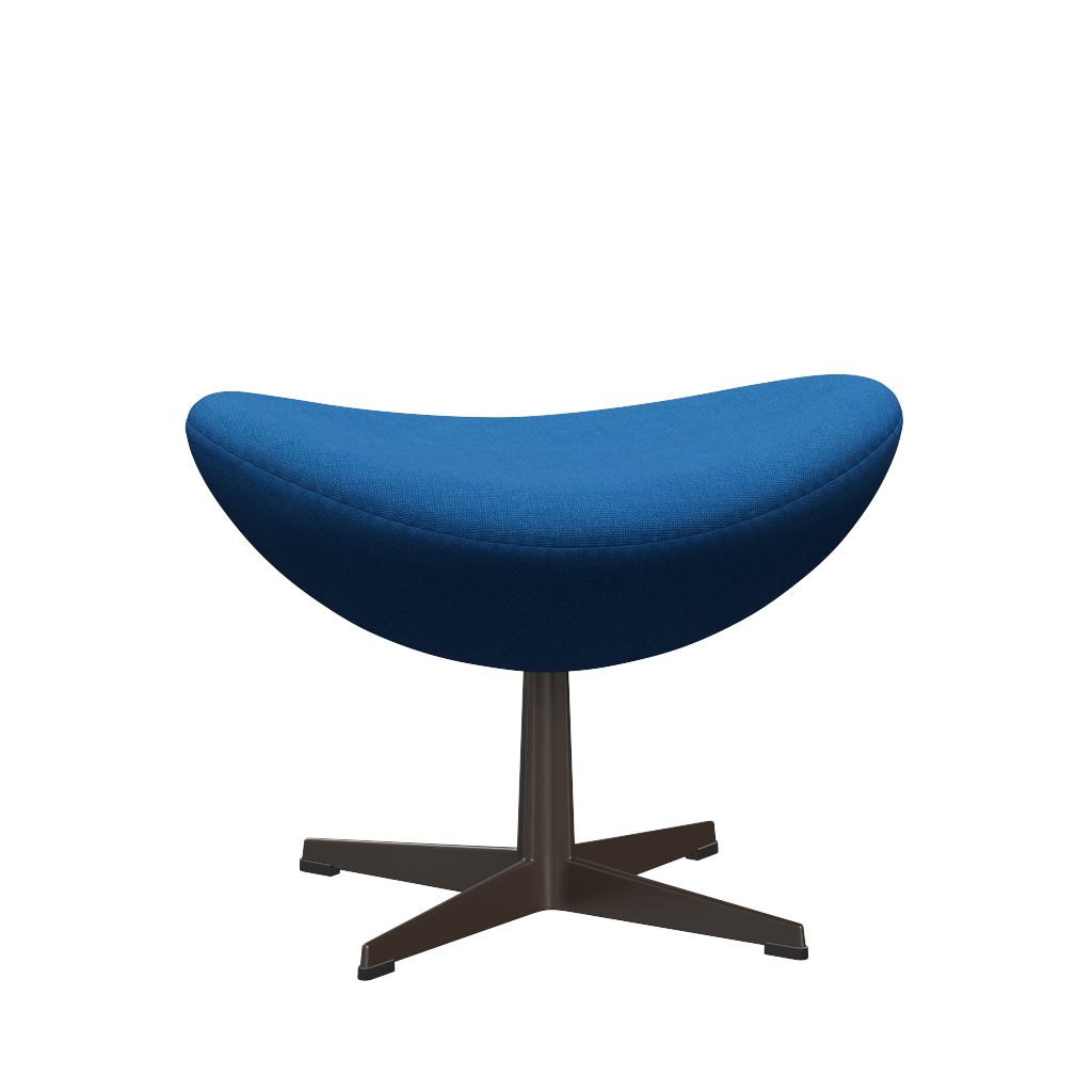 3127 Fotpall till Ägget, stativ i brun brons av Arne Jacobsen - Hallingdal - 723 Light Blue - Jacobsen Plus