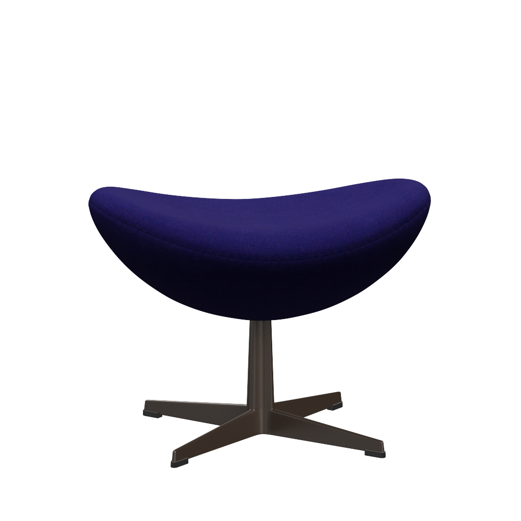 3127 Fotpall till Ägget, stativ i brun brons av Arne Jacobsen - Hallingdal - 763 Dark Purple - Jacobsen Plus