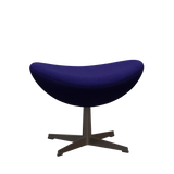 3127 Fotpall till Ägget, stativ i brun brons av Arne Jacobsen - Hallingdal - 763 Dark Purple - Jacobsen Plus