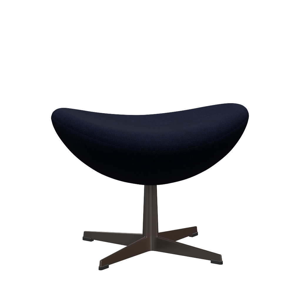 3127 Fotpall till Ägget, stativ i brun brons av Arne Jacobsen - Hallingdal - 764 Royal Blue - Jacobsen Plus