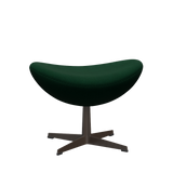 3127 Fotpall till Ägget, stativ i brun brons av Arne Jacobsen - Hallingdal - 944 Glass Green - Jacobsen Plus