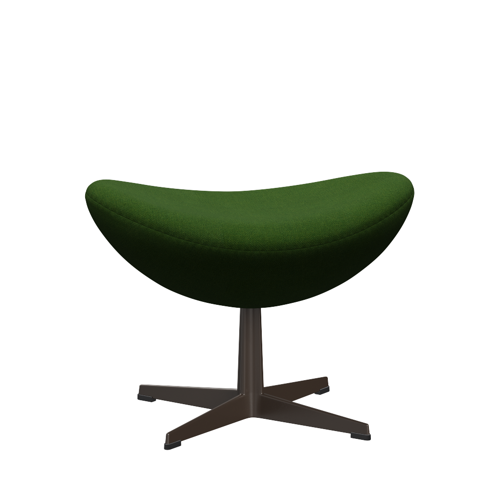 3127 Fotpall till Ägget, stativ i brun brons av Arne Jacobsen - Hallingdal - 960 Grass Green - Jacobsen Plus