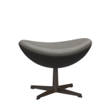 3127 Fotpall till Ägget, stativ i brun brons av Arne Jacobsen - Essential læder - Lava - Jacobsen Plus
