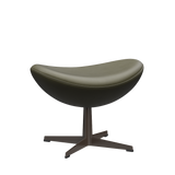 3127 Fotpall till Ägget, stativ i brun brons av Arne Jacobsen - Essential læder - Moss Green - Jacobsen Plus