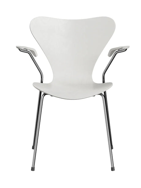 3207 Serie 7 Armstol av Arne Jacobsen - Uden stoppning / Farvet ask / Vit - Jacobsen Plus