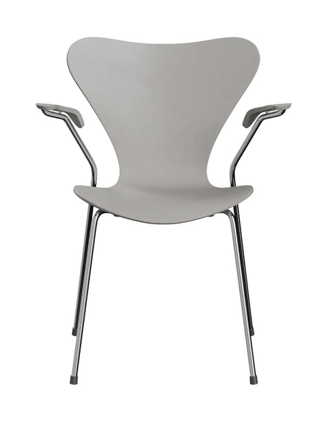 3207 Serie 7 Armstol av Arne Jacobsen - Uden stoppning / Farvet ask / Vit - Jacobsen Plus