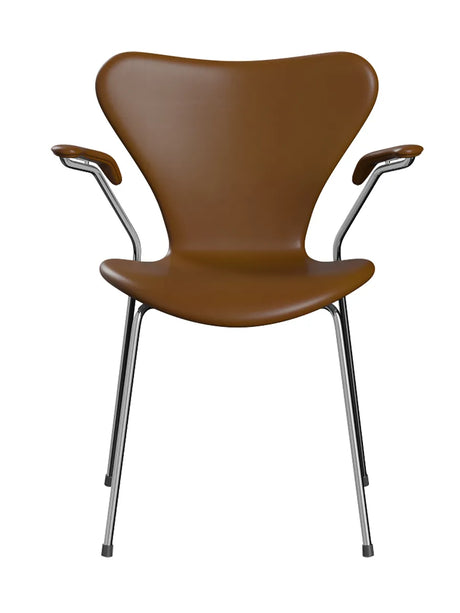 3207 Serie 7 Armstol av Arne Jacobsen - Uden stoppning / Farvet ask / Vit - Jacobsen Plus