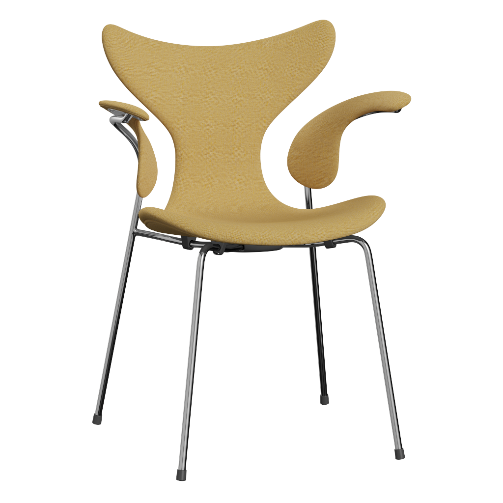 3208 Liljan med armstöd, helklädd av Arne Jacobsen - Christianshavn - 1110 Yellow - Jacobsen Plus