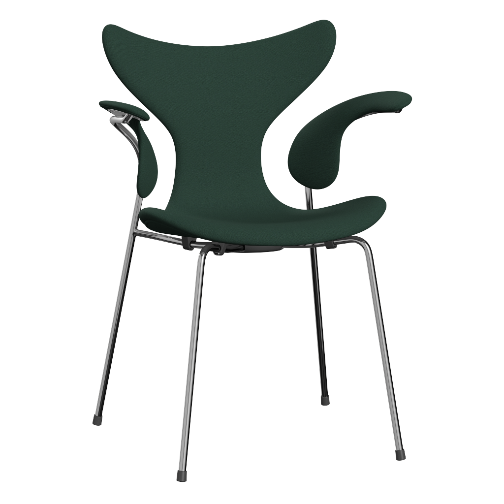 3208 Liljan med armstöd, helklädd av Arne Jacobsen - Christianshavn - 1160 Dark Green Uni - Jacobsen Plus