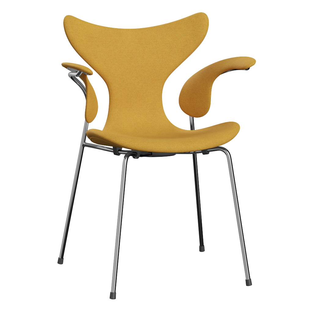 3208 Liljan med armstöd, helklädd av Arne Jacobsen - Christianshavn - 1212 Mustard Yellow - Jacobsen Plus