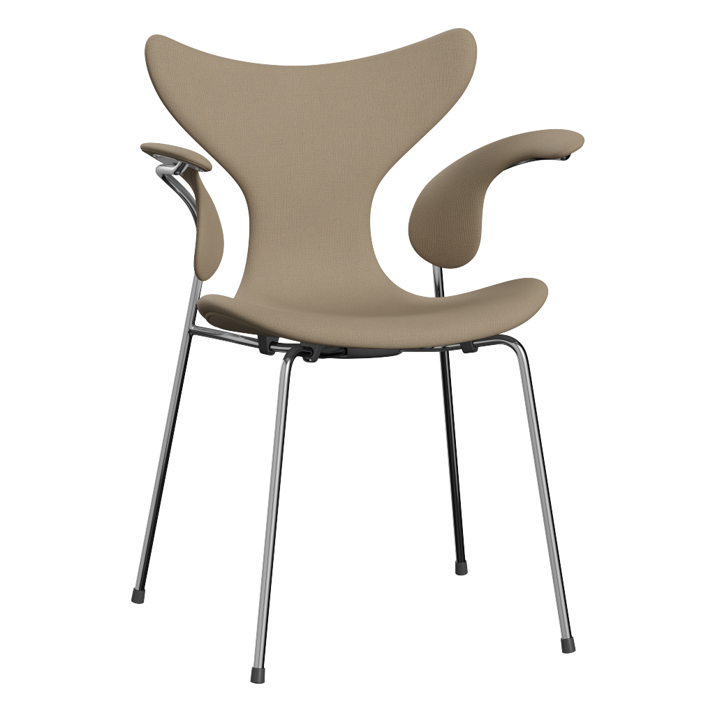 3208 Liljan med armstöd, helklädd av Arne Jacobsen - Christianshavn - 1222 Warm Grey - Jacobsen Plus