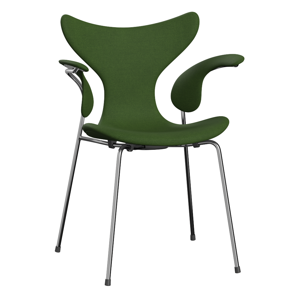 3208 Liljan med armstöd, helklädd av Arne Jacobsen - Christianshavn - 1263 Moss Green - Jacobsen Plus