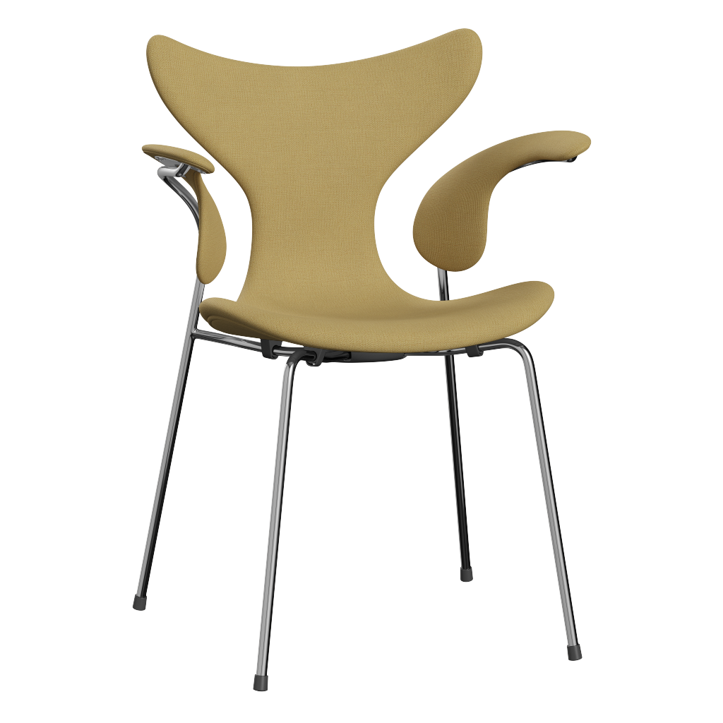 3208 Liljan med armstöd, helklädd av Arne Jacobsen - Christianshavn - 1265 Yellow Green - Jacobsen Plus
