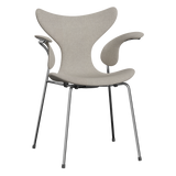 3208 Liljan med armstöd, helklädd av Arne Jacobsen - Hallingdal - 103 Light Grey - Jacobsen Plus