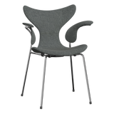 3208 Liljan med armstöd, helklädd av Arne Jacobsen - Hallingdal - 126 White/Brown - Jacobsen Plus