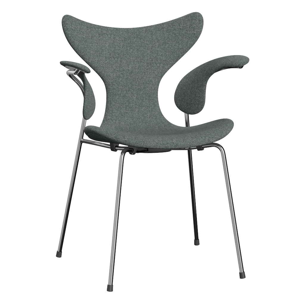 3208 Liljan med armstöd, helklädd av Arne Jacobsen - Hallingdal - 130 Grey - Jacobsen Plus
