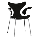 3208 Liljan med armstöd, helklädd av Arne Jacobsen - Hallingdal - 173 Black/Grey - Jacobsen Plus