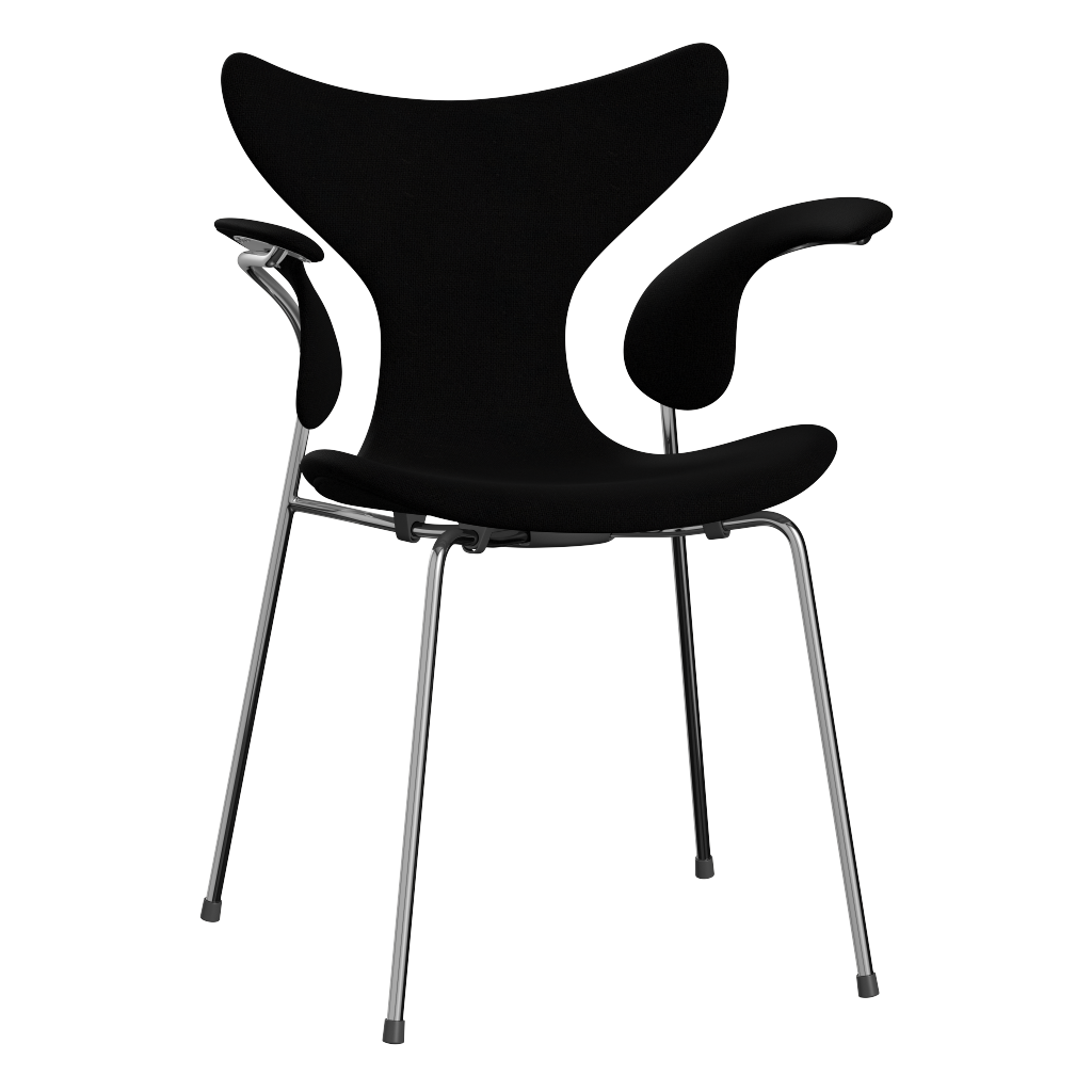3208 Liljan med armstöd, helklädd av Arne Jacobsen - Hallingdal - 190 Black - Jacobsen Plus
