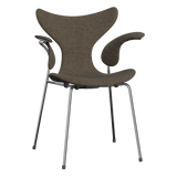 3208 Liljan med armstöd, helklädd av Arne Jacobsen - Hallingdal - 270 Brown/Grey - Jacobsen Plus