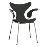 3208 Liljan med armstöd, helklädd av Arne Jacobsen - Hallingdal - 368 Black/Grey - Jacobsen Plus