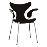 3208 Liljan med armstöd, helklädd av Arne Jacobsen - Hallingdal - 390 Dark Brown - Jacobsen Plus