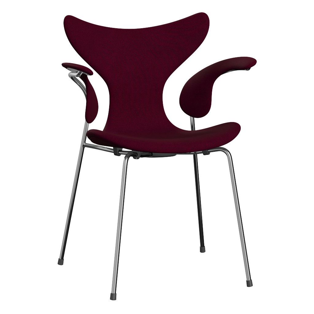 3208 Liljan med armstöd, helklädd av Arne Jacobsen - Hallingdal - 563 Dark Rose - Jacobsen Plus