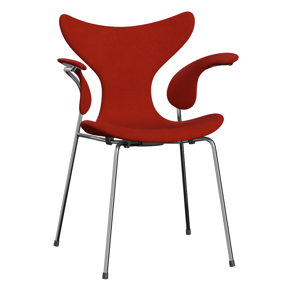 3208 Liljan med armstöd, helklädd av Arne Jacobsen - Hallingdal - 600 Orange - Jacobsen Plus